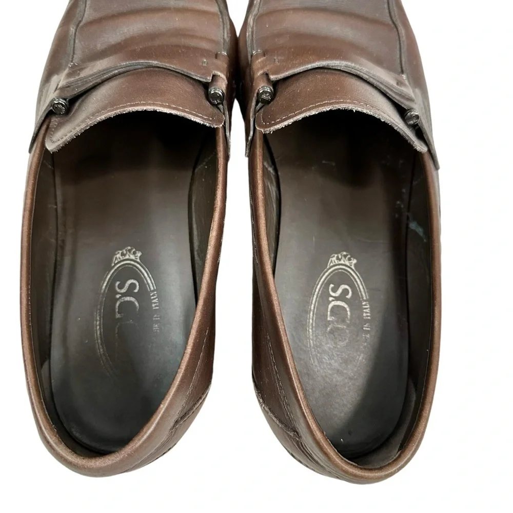 TOD’S‎ GRECA ACCES Strap Leather Loafers